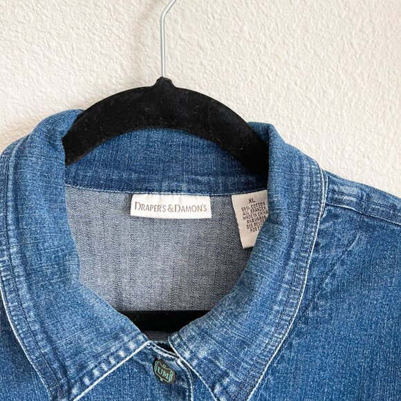 Draper’s & Damon’s Soft Stretch Denim Embellished Jacket - Picture 2 of 8